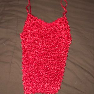Red Popcorn Tank Top